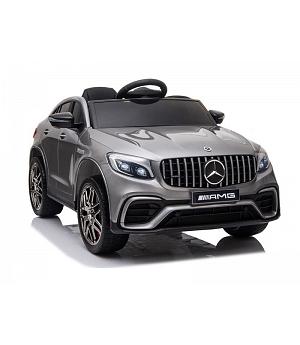 Mercedes-Benz GLC63 S 12v, asiento cuero, neumáticos goma EVA, GRIS -  INDA282-QLS5688G